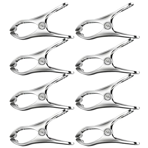 Juego de clips de jardín – Pinzas de acero para invernadero, soporte para plantas de metal | Redes de jardín, soporte al aire libre, suministros de jardín al aire libre, pinzas resistentes a la