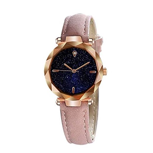 Bokeley Wrist Watches for Women Fashion Women Leather Casual Watch Luxury Analog Quartz Crystal Wri stwatch (F)