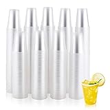 JOLLY CHEF 𝟔𝟎𝟎 𝐏𝐚𝐜𝐤 7 oz Clear Plastic Cups,7 Ounce Disposable Cups for Picnic,Travel, Halloween,Christmas Party and Events