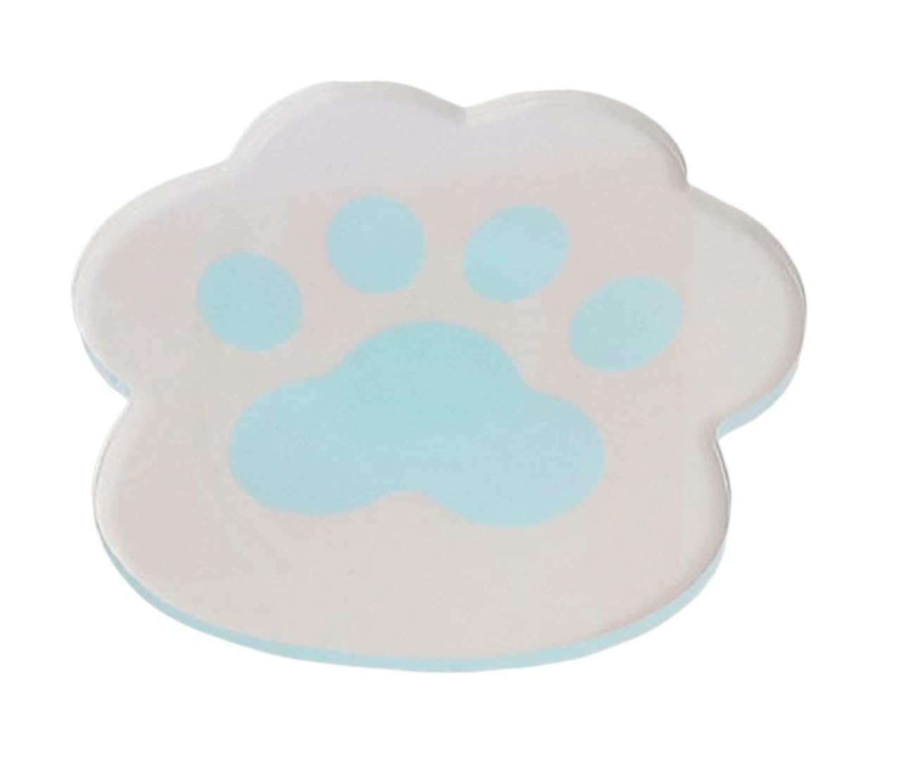 Coaster 2pcs Transparent Coasters Heat Insulation Waterproof Table Decoration(COLOR3)