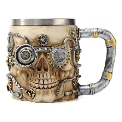 Romeeton Skull Viking Drinking Mug Cover