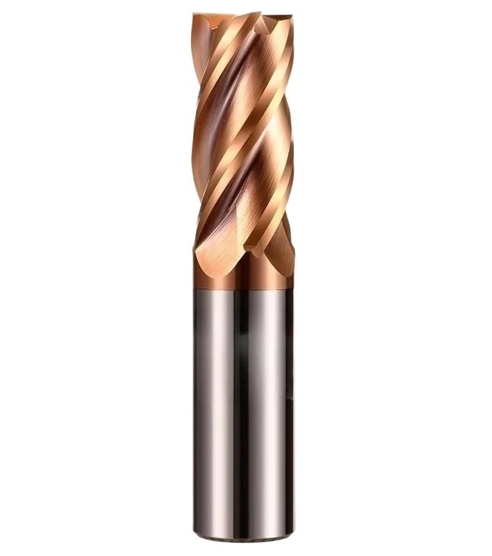 5 fresas de carburo HRC55 4 flautas, cortador CNC 12-20 mm for metal, acero y madera(2.0X6.0X4DX50L)