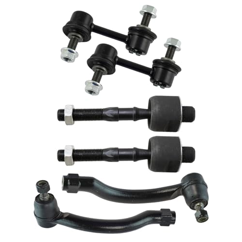 TRQ Front Steering & Suspension Kit Sway Bar Stabilizer Link Tie Rod Compatible with 2004-2006 Acura TL