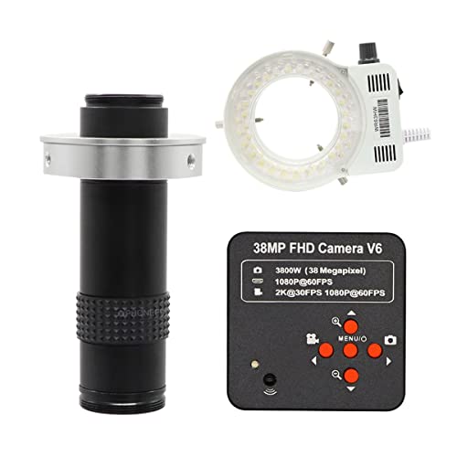 ���{�p�������A�N�Z�T���[ �Y�Ɨp�f�W�^�� �r�f�I HDMI �������J���� �t�� H_D 1080P 2K 3800W 38MP USB C �}�E���g �J���� �Z�b�g(50mm-120X 38MP)