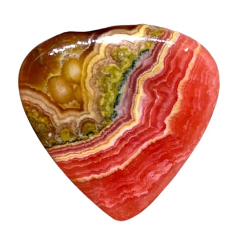Rhodochrosite naturelle cœur 33mm pour remplacer vos gemmes synthétiques