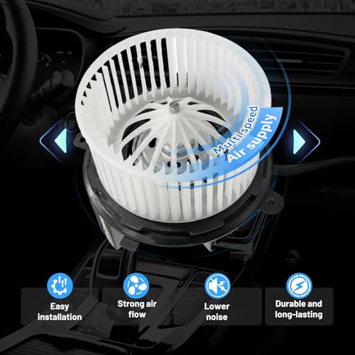 Image of 700236 Front AC Heater Blower Motor Fan Fit for Buick Enclave for Chevy Silverado 1500 2500 3500 HD Traverse for GMC Acadia Sierra 1500 2500 3500 HD for Saturn Outlook 22810567,22961461