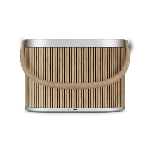 Image of Bang & Olufsen Beosound A5 - Portable Bluetooth Speaker with Wi-Fi Connection, Carry-Strap, Oak