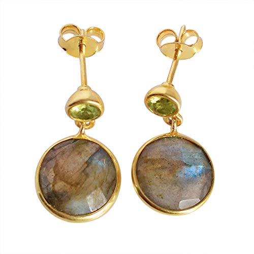 Boucles d'oreilles opales de feu argent 925 pendantes femme