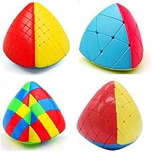 Willking Bundle Mastermorphix 3x3 Megamorphix 4x4 Gigamorphix 5x5 Mastermorphix 6x6 Speed Puzzle Cube Stickerless Toy