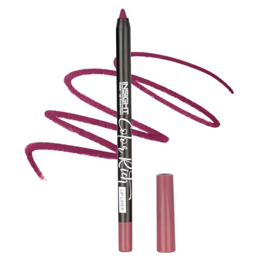 Image of INSIGHT Color Rich Lip Liner| Intense Pigment| Enriched with Jojoba Oil & Vitamin E| Defines, Shapes & Nourishes Lips | Long-Lasting |Amethyst Play -1.5g