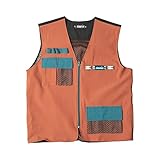 KAVU All Nighter Quick Dry Vest - Mesh Lined Hunting Fishing Camping Jacket - Red Oak - M/L
