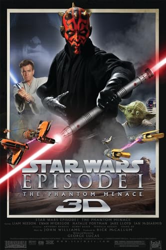 BUY ART FOR LESS Officially Licensed Star Wars Episode 1 Phantom Menace 24 X 36 Inch Poster - Decorative Print - Poster Paper - Ready to Frame