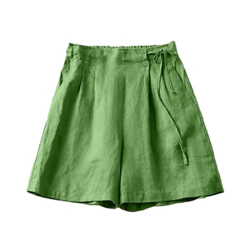 Pantalon court femme en lin confortable pour vos journées de détente et balades