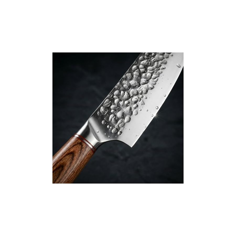 KOFERY 5PCS Chef and BBQ Knife Set with Roll Bag, High Carbon Stainless Steel Knives for Precise Cooking, Outdoor Meat Cutting(Include Sharpening Steel)