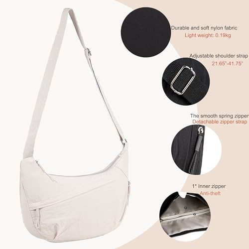Bolso de nylon cruzado para mujer casual y de viaje miniatura 6
