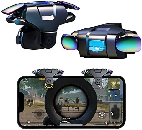 Ozkak PUBG Mobile Controller Game Trigger Rapid-Fire Auto High Frequency Click 5 Levels, Gaming Joystick L1R1 Gamepad Compatible with iPhone Android1 pair