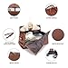 Rolling Garment Bag, Roller Duffle Bag with Wheels Rolling Garment Bags for Travel 3 in 1 Garment Bag Carry On Bag Weekender Bags Garment Duffel Bag for Men or Women-Brown