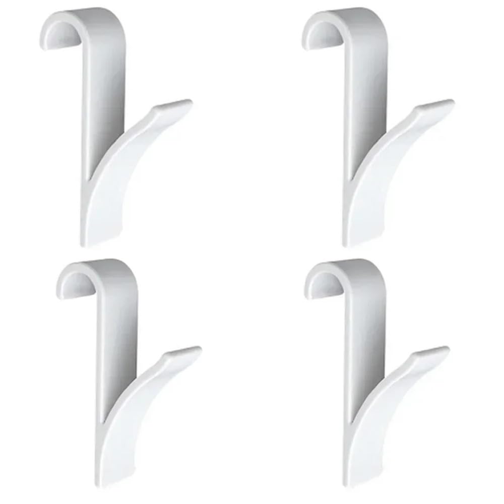 Vvw&Liu 4Pcs White 4Pcs Bathroom Hook Radiator Hooks Family Towel Rack Hooks Plastic Towel Rack Transparent Rail Radiator Hooks For Kitchen Hang