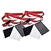 Angoily 3sets 18% Neutral Scene Calibration Photography Video Film Balance Checker with Lanyard Acrylic Card for Camera 2pcs*3