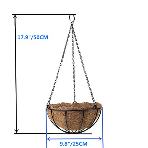 Home Wedding Porch Decoration Indoors Chain Hanging Basket Flowers Silk Azalea With Artificial Grass (Yellow) #TOP5