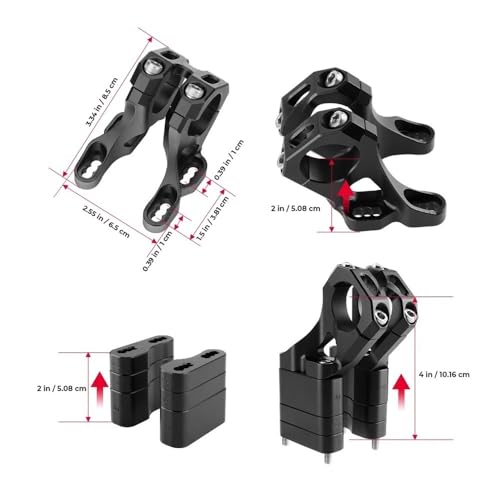 Guidon Riser Surron Light Bee S tige de direction moto electrique CNC - 5