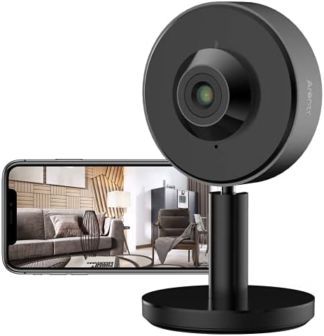 2K Indoor Camera, Wi-Fi 2.4/5GHz Arenti Dog/Cat/Pet Camera with App, Baby Cam Home Security Camera, Customizable AI Motion Detection Zones Sound Detection 2-Way Audio Night Vision Work with Alexa