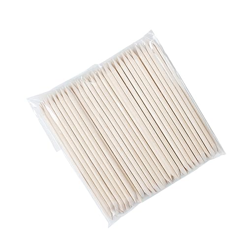 Healeved 200 Unidades De Empurrador De Cutícula De Metal Bastão De Limpeza De Unhas De Metal Empurra