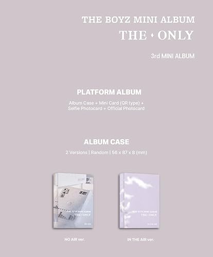 Miniatura 2 de (PLATFORM Ver.) THE BOYZ THE ONLY 3rd Mini Album (NO AIR Ver) K-POP SEALED