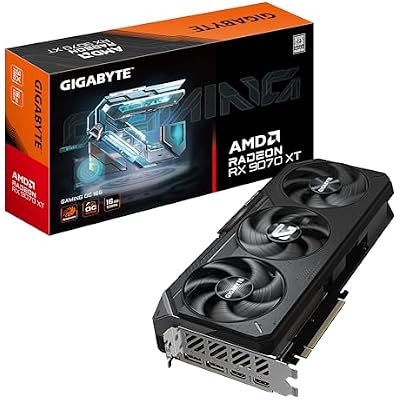 Gigabyte Radeon RX 9070 XT GAMING OC 16G Graphics Card - 16GB GDDR6, 256bit, PCI-E 5.0, 3060 MHz Core Clock, 2 x DisplayPort, 2 x HDMI, GV-R9070XTGAMING OC-16GD
