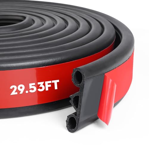 Storystore Tonneau Cover Seal Adhesive Tailgate Seal, Rubber Weather Stripping