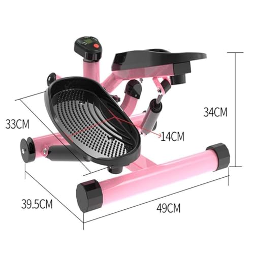 Image of Sunny Health and Fitness Adjustable Mini Stair Stepper with Twisting Action Pedals & LED Display - Low Noise Home Exercise Machine