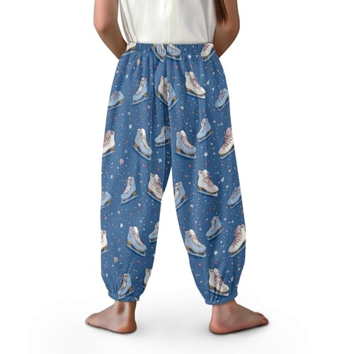Image of Unisex Little Kids Yoga Trousers Bohemian Beach Pants Baggy Harem Activewear for Boys and Girls Age 3-10
