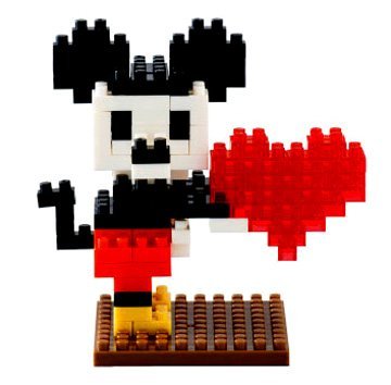 Amazon.co.jp: ディズニー スウィートラブ ミッキーのナノブロック