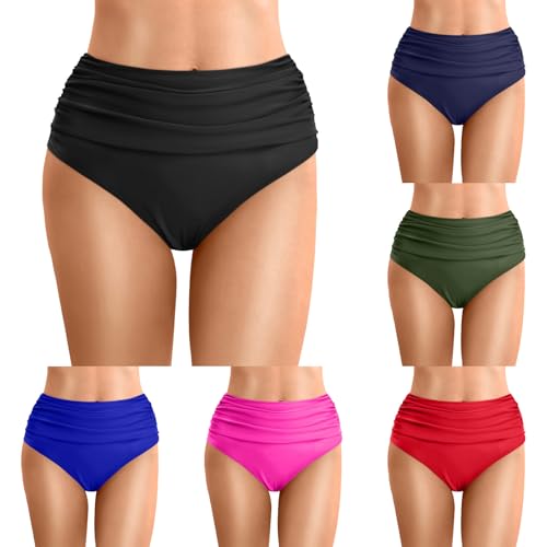 Generisch High Waist Bikinihose Damen Badeshorts Badeanzug Retro Bauchweg High Waist Schwarz Bikinihose Abdominal Kontrolle Ruched Klassische Einfarbig Große Größe Badehose Black L Generisch High Waist Bikinihose Damen Badeshorts Badeanzug Retro Bauchweg High Waist Schwarz Bikinihose Abdominal Kontrolle Ruched Klassische Einfarbig Große Größe Badehose Black L