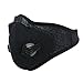 Mirstan Dust Mask Dustproof Safety Breathing Mask Respirator Activated Carbon Dustproof Mask for Sport Outdoor Activities (Black)
