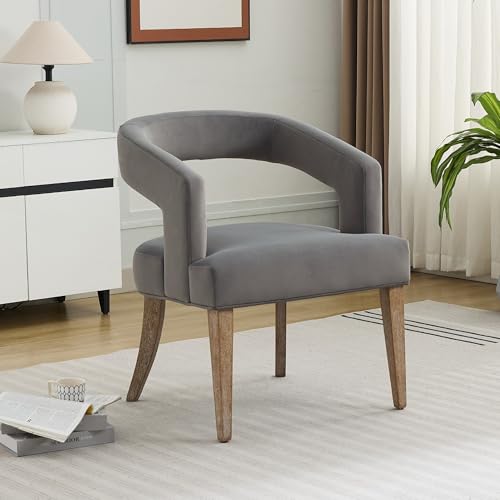 Yowan&Sillan Modern Velvet Dining Chairs with Arms,Upholstered Kitchen Dining Room