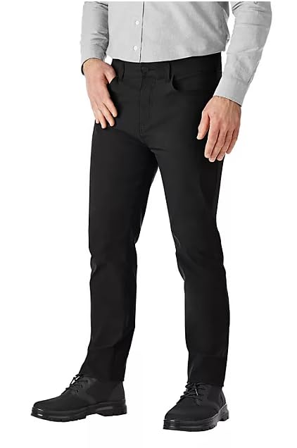 Member's Mark Denali Men's Performance Travel Pants, Straight Fit, Black, 32x30