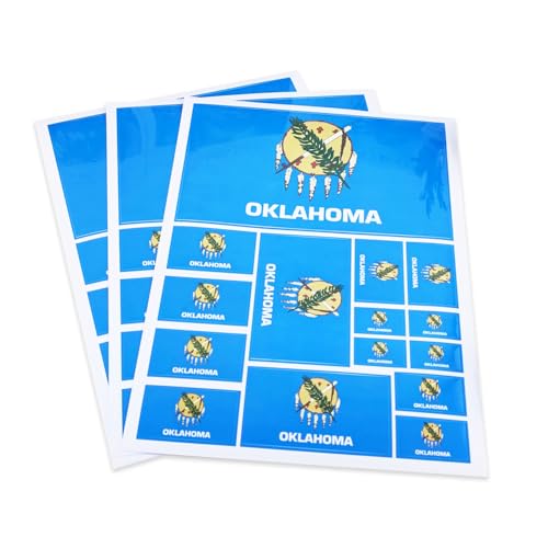 JBCD Oklahoma Flag Decal Car Sticker for Trucks Vehicles Car Decoration Accessories, 3 Pack by JBCD - Used condition - US$7.56
