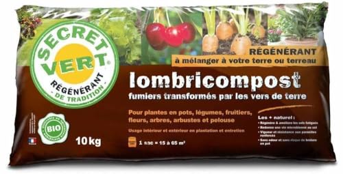 Secret Vert Terreau lombricompost régénérant 10 kg