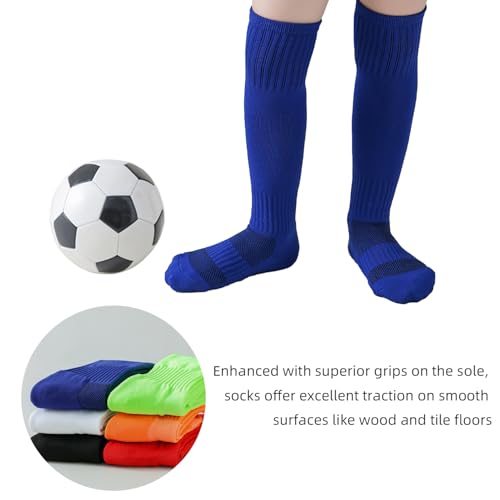 Marchare Boys Soccer Socks Toddler Football Socks Knee High Solid Sports Socks For Boys Girls4