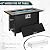 SUNLEI 45 Inch Gas Fire Pit Table, Patio Outdoor Propane Fire Pits with Walnut Top and Blue Beads & Removable Lid, 50000 BTU Waterproof Cover and Alumium Frame Tables for Patio Garden