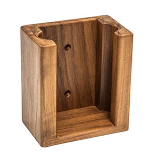 SeaTeak Wooden Liquid Soap/Hand Sanitizer Bottle Holder, 100% Solid Teak Wood, Wall Mountable, Fits Bottles Up to 10.5oz, Perfect for Spas, Boats, Cabins, Kitchens, RV's & Campers