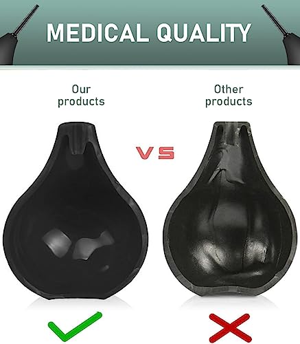 Image of 224ML Douche Enema kit Silicone, Reusable Enema for Constipation Cleaner for Men Women(Black)