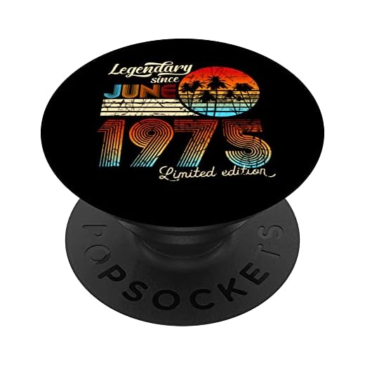 Cumpleaños Legendario Desde Junio De 1975 Regalo. PopSockets PopGrip Intercambiable