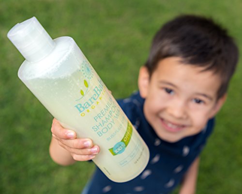 Barebaby Organics Organic Baby Shampoo & Body Wash With Aloe, Cucumber, Citrus Essential Oils – Safe, Gentle, Tear Free – Eczema Friendly – Paraben, Dye, Gluten, And Sulfate Free – 17.9 Oz #TOP2