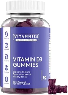 Vitamin D3 Gummies 2000 IU | High Strength Vitamin D Chewable Gummies | 3 Month Supply | Vegetarian, Gluten-Free, Non-GMO, 90 Count, Berry Flavour | Vitamin D Gummies for Adults and Children