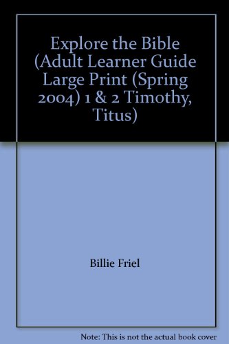 Explore the Bible (Adult Learner Guide Large Pr... 0633081183 Book Cover