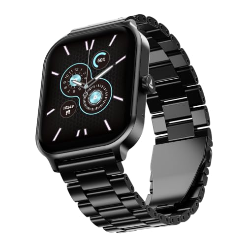 Image of boAt Ultima Ember 2 Smartwatch, 1.96 inch AMOLED Display, Ultra Bright 1000 nits Brightness, AOD, Personalized Fitness Nudges, Functional Crown, 100+ Sports Mode smartwatch for Men & Women (Steel Black)