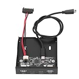 Alta velocidad y estable: el concentrador del panel frontal USB 3.2 adopta el control maestro la transmisión es de alta velocidad y estable, admite una velocidad de transferencia de datos de 10 Gbps. Múltiples funciones de protección para un uso confiable.