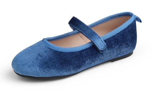 Ballerines princesse filles chaussures plates d'école style Mary Jane à bride souple